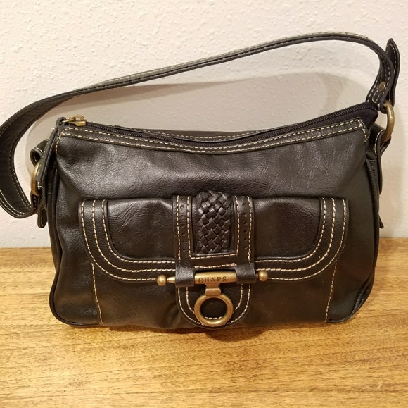 chaps leather purse